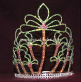 summer coconut palm tiara custom rhinestone crown